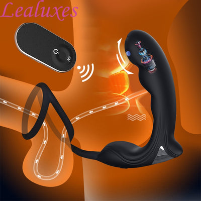 นวดต่อมลูกหมาก Anal Plug Vibrator เพศของเล่นสำหรับชาย Remote Butt Plug Delay Ejaculation Cock แหวนชาย Masturbator ผู้ใหญ่ Sex ของเล่น