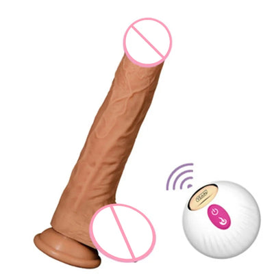 Automatic Telescopic Dildo Vibrator Female Masturbation Rotation Stimulation Big Fake Dick Thrusting Penis Sex Toys For Women