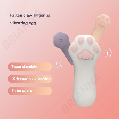 Cat Claw ปลายนิ้ว Vibrator ซิลิโคนแบบพกพาการ์ตูนเตียง Vibrator G Spot Clitoris Stimulator เพศผู้ใหญ่ของเล่นสำหรับผู้หญิง
