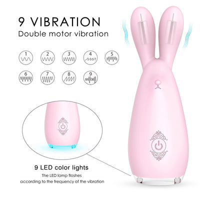 กระต่าย Clitoral Stimulator Vibrators สำหรับผู้หญิงช่องคลอด Clit Massager สำหรับหัวนมอมควยหญิง Masturbation Sex ของเล่นสำหรับผู้ใหญ่