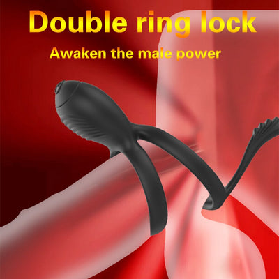 Cock Ring Vibrator สำหรับชายคู่แหวนอวัยวะเพศชาย Delay Ejaculation Cock นวด G Spot Clitoris เซ็กซ์ทอยสำหรับคู่