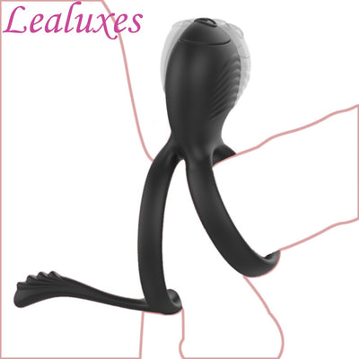 Cock Ring Vibrator สำหรับชายคู่แหวนอวัยวะเพศชาย Delay Ejaculation Cock นวด G Spot Clitoris เซ็กซ์ทอยสำหรับคู่