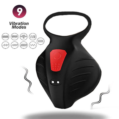 Cock Vibrator Testicle นวดอวัยวะเพศชาย Delay Ejaculation แหวนล็อคอัณฑะกระตุ้น Masturbator ชายเซ็กซ์ทอยสำหรับชายคู่