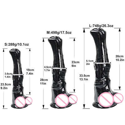 ม้ายักษ์ Dildo สมจริงอวัยวะเพศชาย Cock หญิง Masturbator สัตว์ Dildo Anal Plug ของเล่นสำหรับผู้ใหญ่18เพศของเล่นสำหรับผู้ชายผู้หญิงเลสเบี้ยน