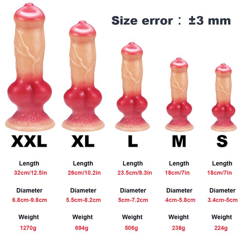 บิ๊กโบว์สุนัข Dildo Sex เครื่องมือสำหรับผู้หญิงปลอม Anal อวัยวะเพศชายช่องคลอดกระตุ้นสัตว์ Didlos Anus ของเล่นเร้าอารมณ์ผลิตภัณฑ์สำหรับผู้ใหญ่