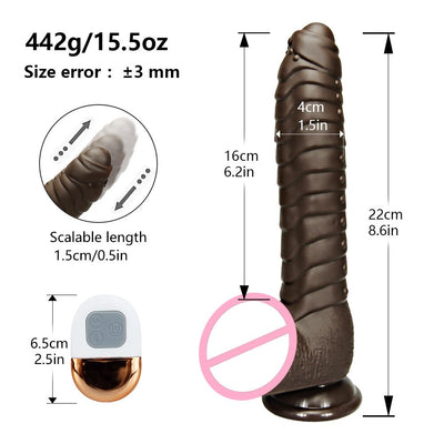 รีโมทคอนโทรลนุ่ม Dildo Vibrator เพศของเล่นเครื่องมือสำหรับผู้หญิงคู่ขนาดใหญ่ที่สมจริง Anal อวัยวะเพศชายหญิง Masturbation ผู้ใหญ่ Sex Shop