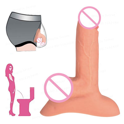ใหม่หญิงยืนปัสสาวะสวมใส่ซิลิโคน Dildo กางเกงอวัยวะเพศชายแขนผู้ใหญ่เซ็กซ์ทอยสำหรับ Man ผู้หญิงเลสเบี้ยน