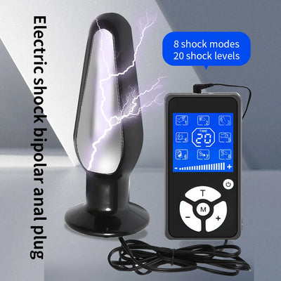 Electric Shock Anal Bead Butt Plug Pulse Vibrator for Women Man Masturbator Clitoris Stimulator Prostate Massage Adult Sex Toys