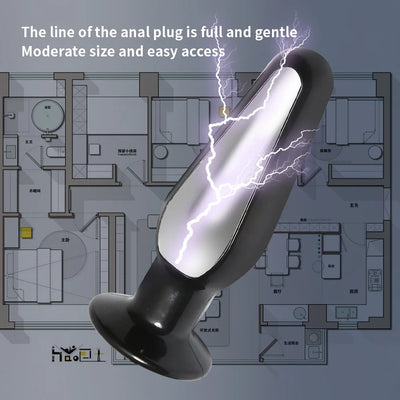 Electric Shock Anal Bead Butt Plug Pulse Vibrator for Women Man Masturbator Clitoris Stimulator Prostate Massage Adult Sex Toys