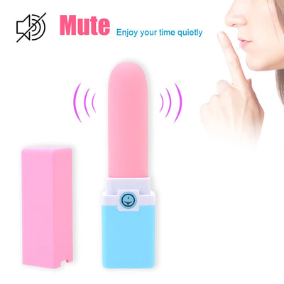 G-spot Stimulation Vibrator USB Rechargeable Mini Lipstick Vibrator Nipple Clitoris Massager Sex Toys for Women 10 Speeds