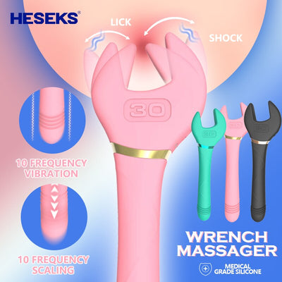 3สีประแจ Vibrators หัวนมผู้หญิง Clitoris กระตุ้นการสั่นสะเทือนความถี่10นวดหญิง Masturbator