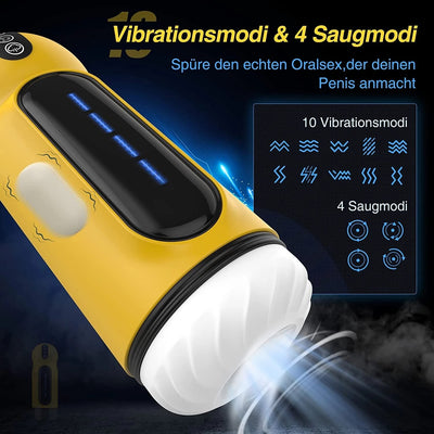 อัตโนมัติ Masturbator ชาย10การสั่นสะเทือนที่มีประสิทธิภาพ Soft พ็อกเก็ตหีเซ็กซ์ทอยช่องคลอดจริงอมควย Oral ผู้ใหญ่ของเล่น