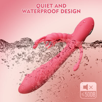 การสั่นสะเทือนนวด G-Spot Clitoral ช่องคลอดกระตุ้นลิ้นเลีย Vibrators สำหรับผู้หญิง