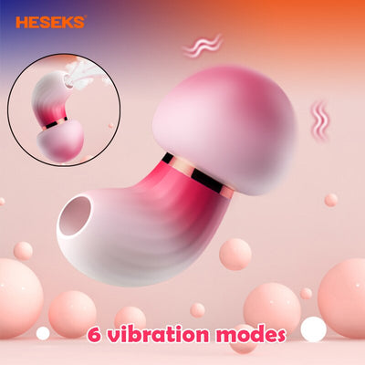 เห็ด Vibrators ไข่ผู้หญิง6โหมดการสั่นสะเทือนเซ็กซ์ทอยสำหรับผู้หญิง Strong ดูดแบบพกพาผู้ใหญ่ของเล่นสำหรับผู้หญิง