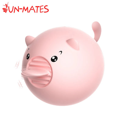 MINI หมูลิ้นเลีย Vibrator Clit G จุดกระตุ้นเพศของเล่นสำหรับผู้หญิง 10 โหมดชาร์จ Quick Orgasm เร้าอารมณ์ ...