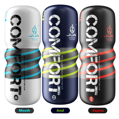 ชาย Masturbator คัพสำหรับชายอวัยวะเพศชายนวดอมควยเครื่องจริงช่องคลอดปาก Anal สูญญากาศพ็อกเก็ตหี Masturbation ถ้วยเซ็กซ์ทอย