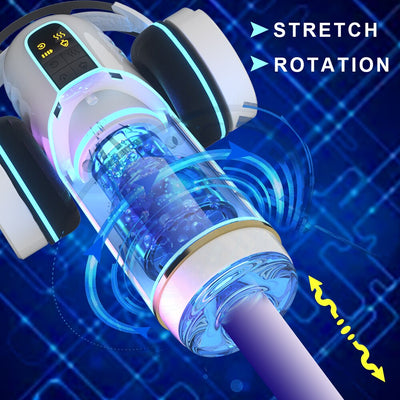 Masturbator อัตโนมัติสำหรับชายการหมุนเซ็กซ์ทอยนวดอวัยวะเพศชาย Vibrator สำหรับผู้ใหญ่ของเล่นหี Real เร้าอารมณ์เพศช่องปากสำเร็จความใคร่คัพ