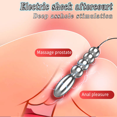 New Dual Output Electric Shock Host Electrosex Electroshock Anal Butt Plug , Electrostimulator Anal Bdsm Adult Sex Toys , E-stim