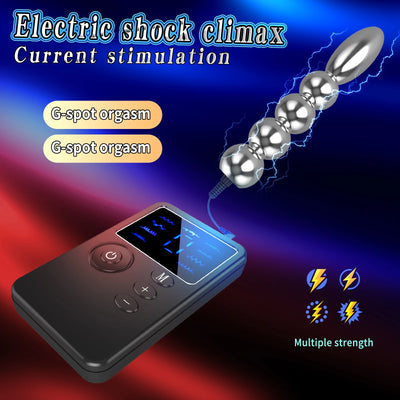 New Dual Output Electric Shock Host Electrosex Electroshock Anal Butt Plug , Electrostimulator Anal Bdsm Adult Sex Toys , E-stim