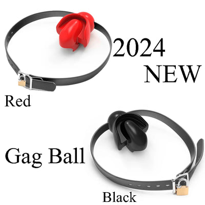 New Silicone Gag Ball Oral Bondage Products bdsm Adult Couple Erotic Products Open Mouth Gag Ball Lesbian and Gay Sex Toys