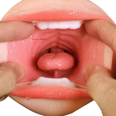 นุ่มลิ้นซิลิโคนผู้ชายช่องคลอดเพศของเล่นพ็อกเก็ตหีชาย Oral Masturbation อุปกรณ์สำหรับผู้ใหญ่ผู้ชาย3D Masturbation ของเล่นผู้ใหญ่