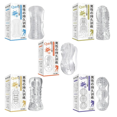 Penis Trainer Realistic Artificial Vagina Pussy Adult Sex Products Enlarge Ejaculation Delay Adult Sex Toys for Men Masturbator