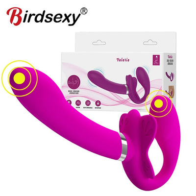 ไวเบรเตอร์ไร้สายสำหรับผู้หญิงไวเบรเตอร์ไร้สายสั่นได้12ระดับสำหรับเซ็กซ์ทอยเลสเบียน