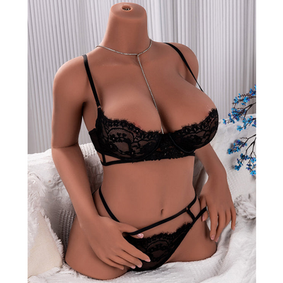 Bangkok Stock - RIDMII Dickey TPE  Tan Female Half Torso Sex Doll With Arms