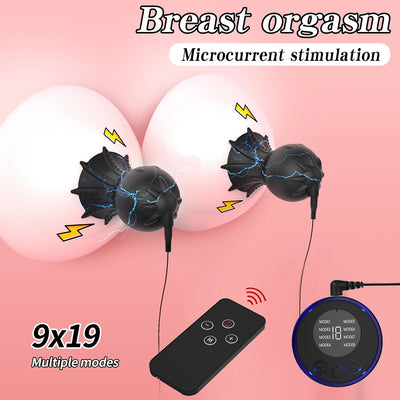 Nipple Sucker Clamps Electro Stimulator Nipples Pussy Breast Clit Masturbator Breast Enlarger Sex Toy Bdsm Tool Electric Shocker