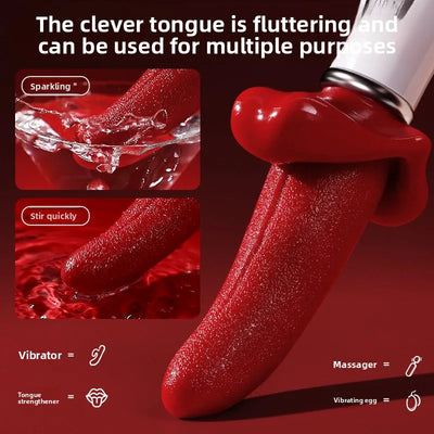Powerful Tongue Licking Vibrator Adult Sex Toy For Women Female Masturbation Nipple Vagina Clitoris Stimulator G Spot Vibrators