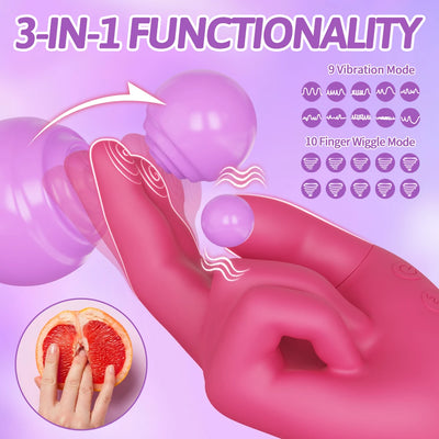 Wiggle Finger Vibrator for Women Sex Toys G-Spot Vagina Vibrating Female Masturbator Clitoris Clit Stimulator