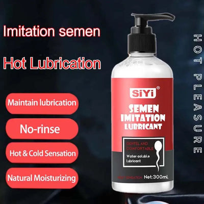 Anal Lubricant for Sex Semen Lube Vagina Water Based Fake Sperm Lubrication Gay Adult Masturbation Intimate Toys Gel Sexy Shop