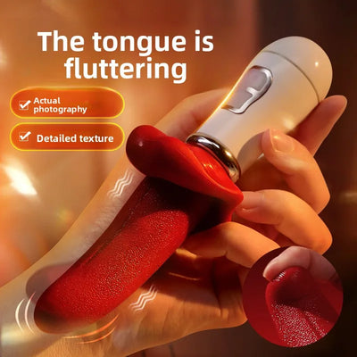 Powerful Tongue Licking Vibrator Adult Sex Toy For Women Female Masturbation Nipple Vagina Clitoris Stimulator G Spot Vibrators