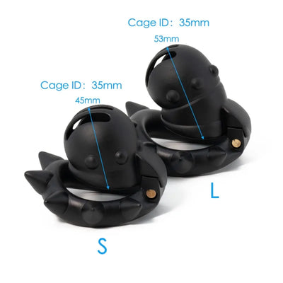 BDSM Spike Design Chastity Cage 3D Printed Chastity Lock Sissy Penis Bondage Abstinence Cock Ring Adult Sex Toys for Man Gay 18+