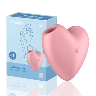 Satisfyer Cutie Love Heart Design Women Portable Mini Sex Toy Vibrator Silicone Vibrating Clitoral Sucking