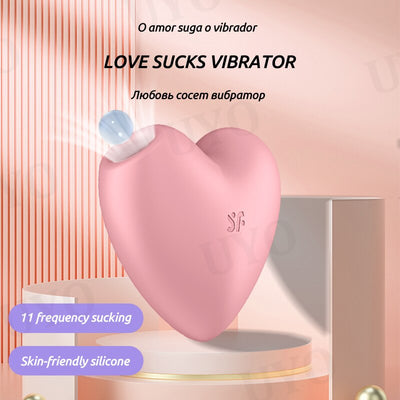 Satisfyer Cutie Love Heart Design Women Portable Mini Sex Toy Vibrator Silicone Vibrating Clitoral Sucking
