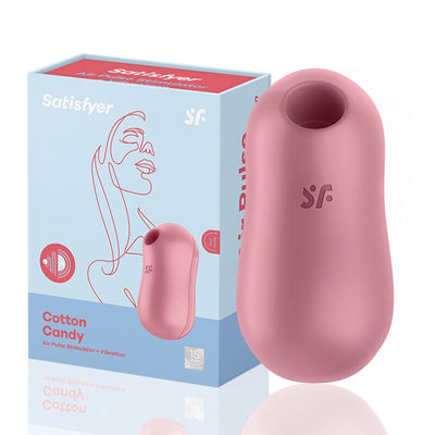 Satisfyer Gulali 2in1การสั่นสะเทือน Clitoris Stimulator Charge Nipple Sucker Vibrator Wanita แบบพกพา Mini Vibrator เซ็กซ์ทอย