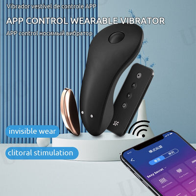 Satisfyer Little Secret เชื่อมต่อ App แม่เหล็กสวมใส่ Vibrator รีโมทคอนโทรล Clitoral Stimulator คู่ Vibrators สำหรับผู้หญิง UYO