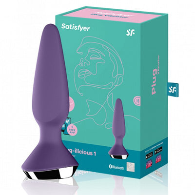 Satisfyer Plug-Ilicious 1app รีโมทคอนโทรล Anal Plug ของเล่นสำหรับชาย Vibrator ซิลิโคนวัสดุต่อมลูกหมาก Massager หญิง Anal Plug