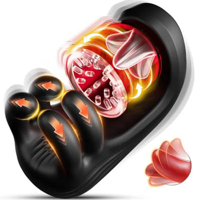 Tongue Licking Male Masturbator Blowjob Sex Machine Penis Stroker for Glans Training Stimulation Endurance Adult Sex Toy for Men