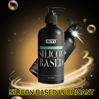 120ml/300ml Silicone-Based Lube with Press Pump, Long-Lasting Stringy Anal Lubricant Suitable for Bathroom and Underwater Use