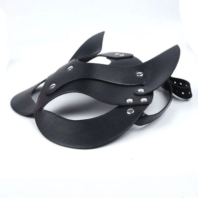 4Pcs Bondage Set Black Leather Sponge Handcuffs For Sex Anklecuffs +Handcuffs+Collar+ mask+5 Lock Sex Toys for Adult Games