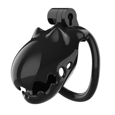 Furry Cute Male Chastity Cage CB Lock SM Flirting Adult Toy Bondage Device for Gay Erotic Urethral Lock with 4Ring Wrapped Penis