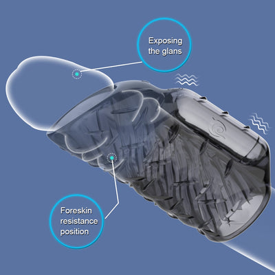 ชาย Seminal แหวน Vibrator ชะลอการอวัยวะเพศชายฝาครอบอวัยวะเพศชายแหวน Expander กระตุ้น Clitoral สำเร็จความใคร่ของเล่น