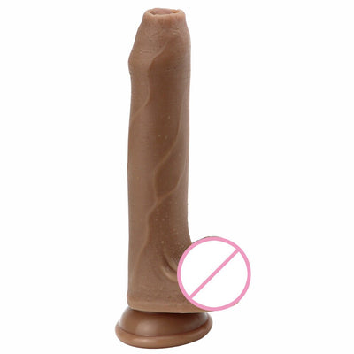Strong ชายเลื่อน Foreskin Big Dildo ผิวรู้สึกดูดถ้วยหนา Cock ผู้ใหญ่ของเล่นสำหรับผู้ชายผู้หญิงเกย์คู่ซิลิโคนอวัยวะเพศชาย