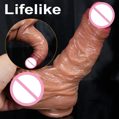 Super จริง Dildo ราคาถูก Anal อวัยวะเพศชายผู้หญิงเซ็กซ์ทอยสำหรับเกย์ช่องคลอด G-Spot Big ดูดถ้วย Dick Butt Plug เร้าอารมณ์ Dildos Masturbator