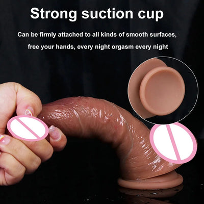 Super จริง Dildo ราคาถูก Anal อวัยวะเพศชายผู้หญิงเซ็กซ์ทอยสำหรับเกย์ช่องคลอด G-Spot Big ดูดถ้วย Dick Butt Plug เร้าอารมณ์ Dildos Masturbator