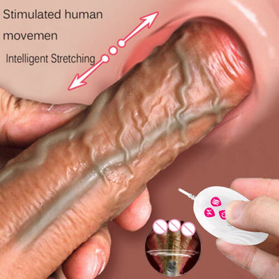 Thrusting การควบคุมระยะไกล Dildo Vibrator สมจริงอวัยวะเพศชายเกย์ถ้วย Masturbator คู่ Big Dick สำหรับผู้หญิงเซ็กซ์ทอย