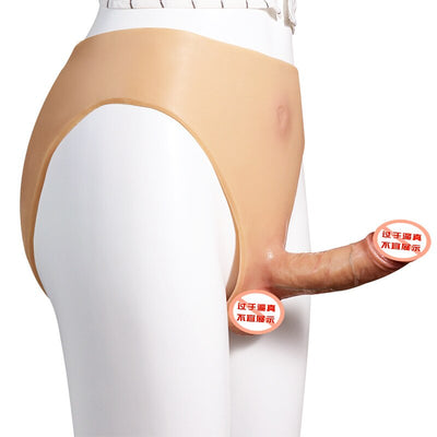 ผู้ใหญ่อุปกรณ์เสริมเพศสัมพันธ์สำหรับผู้ชายและผู้หญิง Universal อวัยวะเพศชายสวมใส่ผู้หญิงปลอมอวัยวะเพศชายซิลิโคนวัสดุ