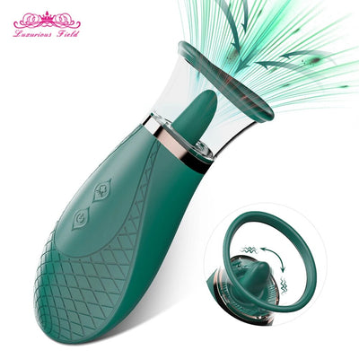 Vacuum Tongue Licking Sucking Vibrator for Women G Spot Clitoris Stimulation Massager Female Masturbator Sex Toys for Adults 18